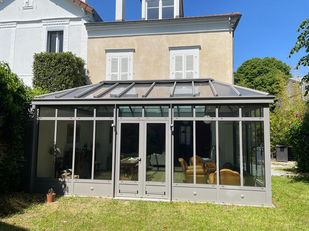 vue extéieure verandas gris désert